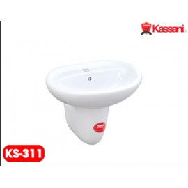 CHẬU LAVABO CHÂN TREO KASSANI 311 CHẬU LAVABO CHÂN TREO KASSANI 311